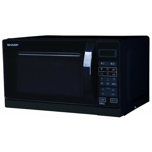 Sharp r-742bkw - micro-ondes grill - noir - 25l - 900 w - grill 1000 w - pose libre