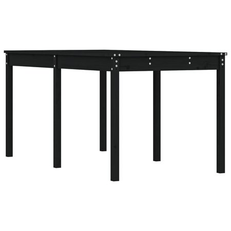 vidaXL Table de jardin noir 159 5x82 5x76 cm bois massif de pin