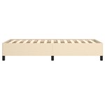 vidaXL Cadre de lit sans matelas crème 80x200 cm tissu