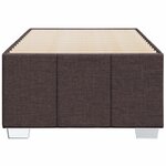 vidaXL Cadre de lit sans matelas marron foncé 80x200 cm tissu