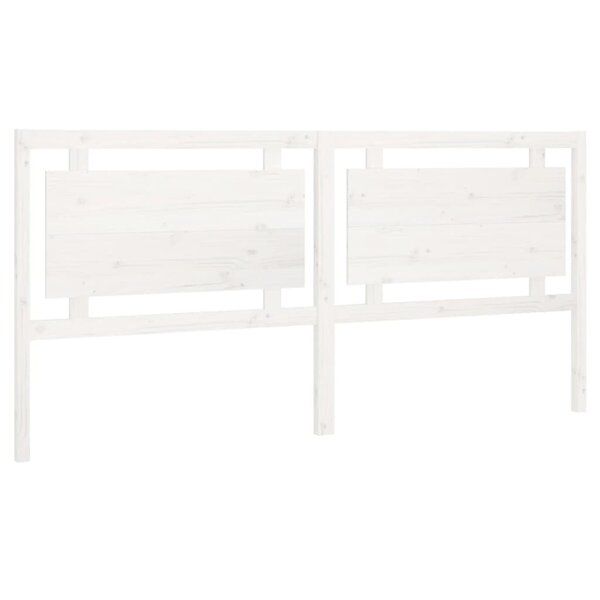 vidaXL Tête de lit Blanc 205 5x4x100 cm Bois massif de pin