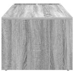 vidaXL Table basse Gris Sonoma 101 5 x 50 x 37 cm Bois d'ingénierie