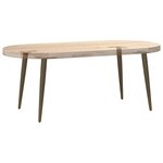 vidaXL Pieds de table basse coniques 4 pièces Acier naturel 42-43 cm Acier
