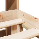 vidaXL Lit bibliothèque sans matelas 135x190 cm bois de pin massif