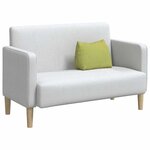 vidaXL Coussin de Dos Vert clair 45 x 20 x 35 cm tissu