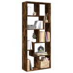 vidaXL Étagère séparatrice de pièce chêne fumé 67x25x161 5 cm
