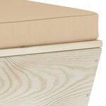 vidaXL Salon de jardin palette 3 Pièces avec coussins Épicéa imprégné