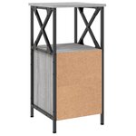vidaXL Tables de chevet 2 Pièces sonoma gris 34x35 5x70cm bois ingénierie
