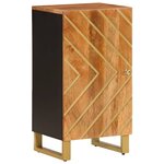 vidaXL Armoire latérale marron et noir 40x33 5x75 cm bois de manguier