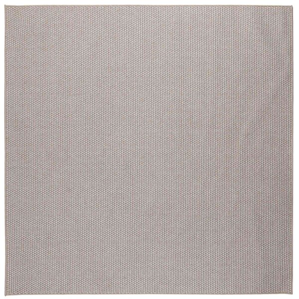 vidaXL Tapis de surface HUARTE Crème et Taupe 240 x 240 cm Polyester