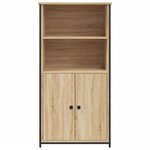 vidaXL Buffet haut chêne sonoma 62x36x121 5 cm bois d'ingénierie
