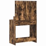 vidaXL Table de Toilette Chêne fumé 79 x 41 x 135 cm Bois d'ingénierie