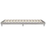 vidaXL Cadre de lit sonoma gris 75x190 cm bois d'ingénierie