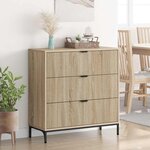 vidaXL Buffet Chêne sonoma 79 5 x 33 x 82 cm Bois d'ingénierie