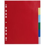 Intercalaires Polypropylène Souple 6 Positions - A4 Maxi - Couleurs Assorties - Exacompta