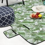 Tapis de plage imperméable congo vert coton 150x200cm