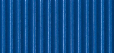 Carton ondulé Bleu foncé Coloré double-face 50 x 70 cm - Rayher