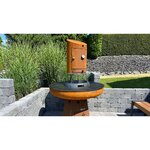 Patte de fixation pour fumoir en acier (lot de 3) taille l