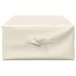 vidaXL Boîte de rangement Tissu 70x40x18 cm Crème