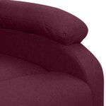 Vidaxl fauteuil de massage violet tissu
