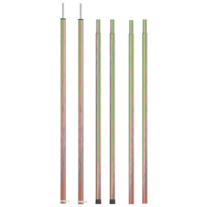 vidaXL Mâts de tente télescopiques 170-255 cm 2 Pièces Acier galvanisé
