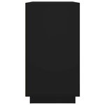 vidaXL Buffet noir 80x34x75 cm bois d'ingénierie