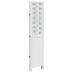 vidaXL Cloison de séparation 5 panneaux blanc bois de paulownia massif
