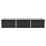 vidaXL Lit surélevé de jardin Anthracite 240x80x45 cm Acier galvanisé