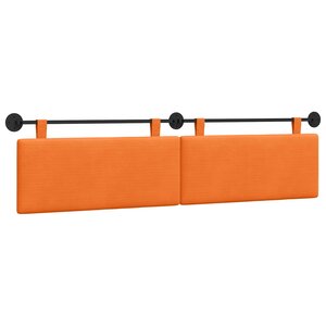 vidaXL Tête de lit suspendue Tissu en velours côtelé