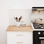 vidaXL Plan de travail de cuisine bois de chêne massif rectangulaire