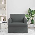 vidaXL Canapé Gris foncé 84 x 80 x 85 cm tissu