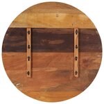 vidaXL Dessus de table rond 80 cm 25-27 mm Bois de récupération solide