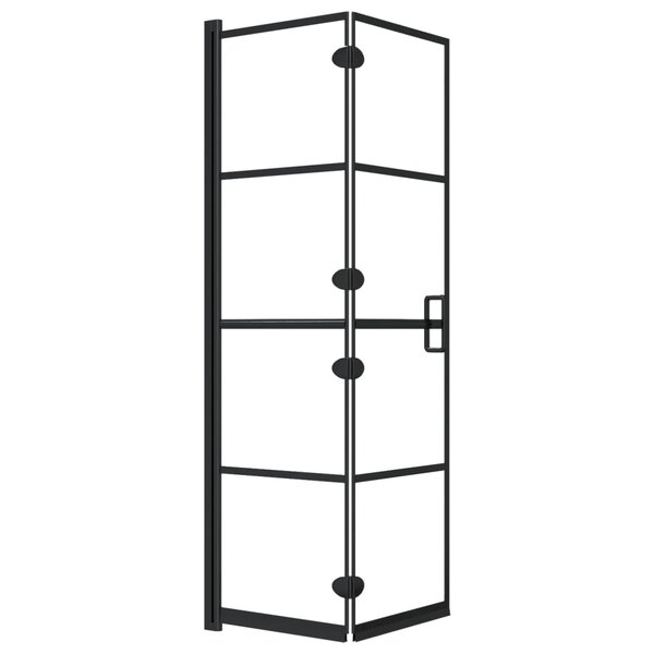 vidaXL Cabine de douche pliable ESG 80x140 cm Noir