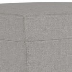 vidaXL Banc Gris clair 70x35x41 cm Tissu