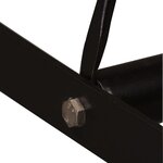 vidaXL Ensemble de bar 3 Pièces Bois d'acacia massif et cuir véritable