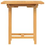 vidaXL Table extensible de jardin 110-160x80x75 cm bois de teck solide
