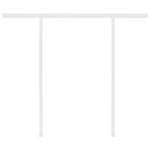 vidaXL Auvent automatique capteur de vent et LED 3x2 5 m Anthracite