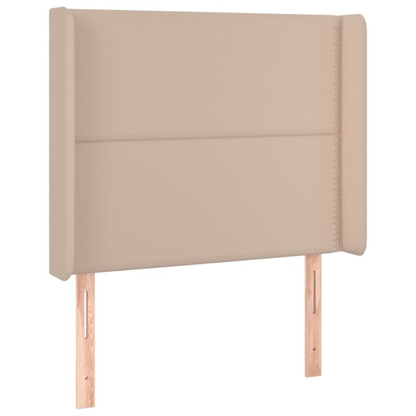vidaXL Tête de lit avec oreilles Cappuccino 103x16x118/128 cm