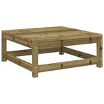 vidaXL Salon de jardin 11 Pièces bois de pin imprégné