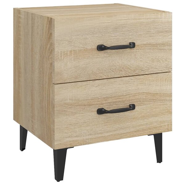 vidaXL Table de chevet Chêne sonoma 40x35x47 5 cm