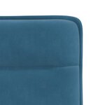 vidaXL Chaises à manger lot de 4 Bleu Velours