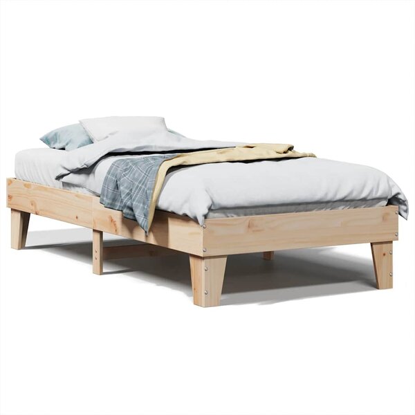 vidaXL Cadre de lit sans matelas 90x190 cm bois de pin massif