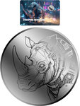 Monnaie RHINO Cyberpunk 1/1000 Oz Palladium 12$ Liberia 2026 (PRÉCOMMANDE)