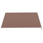 vidaXL Tissu de remplacement pour auvent Marron 3x2 5 m