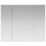 vidaXL Armoire Miroir de Salle de Bain Blanc 60 x 14 5 x 50 cm