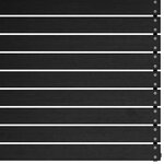 vidaXL Canapé 2 places de jardin avec coussins Noir Bois de pin massif