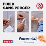 Lot de recharge powerstrips® pour clous adhésifs pour carreaux et métal, 2 kg, blanc 77760 (paquet 9 unités)