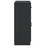 vidaXL Buffet avec tiroir Noir 66 x 34 5 x 87 cm Bois d'ingénierie