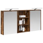 vidaXL Ensemble de Meubles de Salle de Bain 3 Pièces 126 x 16 x 62.5 cm