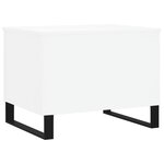 vidaXL Table basse Blanc 60x44 5x45 cm Bois d'ingénierie